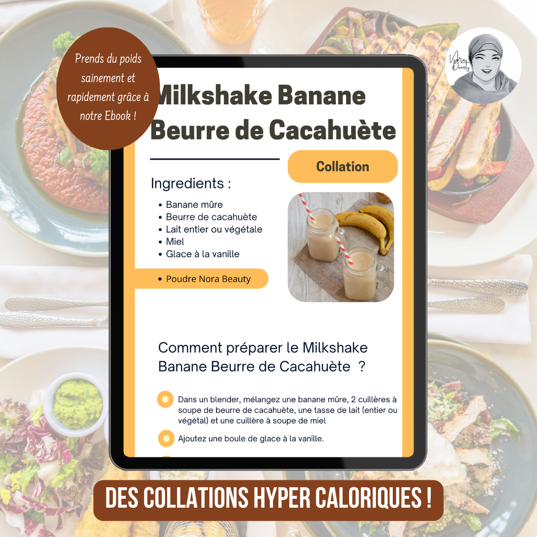 E-book - Prendre du Poids - Petit Déjeuner, Déjeuner, Dîner, Collations + Conseils, Astuces & Bonus